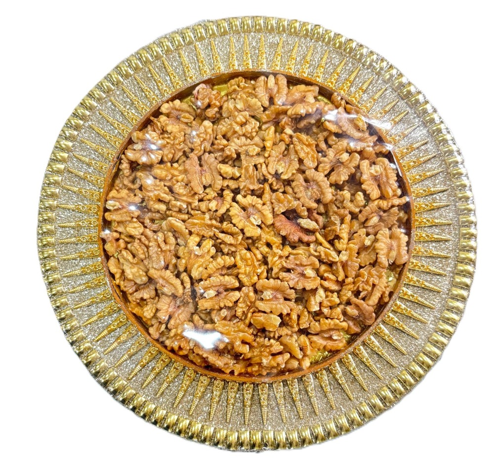 Designer Small Round Walnut Kernel Tray 230G #FG14