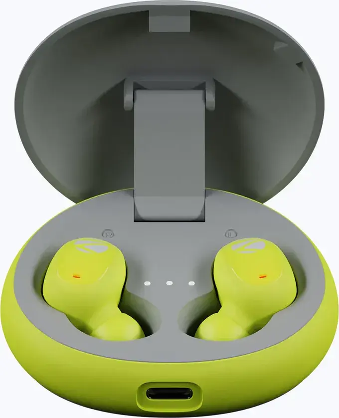 ZEBRONICS Zeb-Sound Bomb N1 True Wireless in Ear Earbuds with Mic ENC, Gaming Mode (up to 50ms), up to 18H Playback, BT V5.2, Fidget Case, Voice Assistant, Splash Proof, Type C