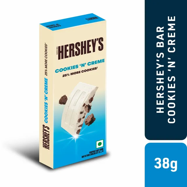 Hersheys Cookies Cream Cookies Chocolate 38g