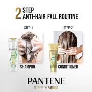 Pantene Bamboo Shampoo - Strong & Flexible, Advanced Hair Fall Solution, Protects Against Damages 340 ml