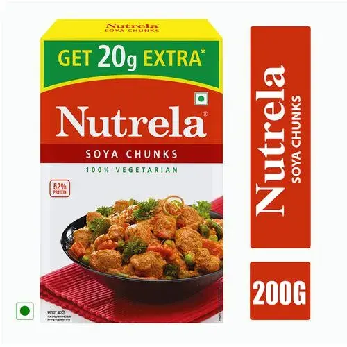 Nutrela Soya Chunks|100% Veg|, 200 g