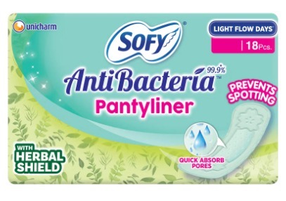 Sofy Anti Becteria Pantyliner With Herbal Shield 18 Pcs