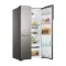 Haier 598 L, Inox Steel Finish, 3 Door Side by side Refrigerator