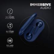 boAt Airdopes 611 Bluetooth Truly Wireless Earbuds with Mic(Sporty Blue)