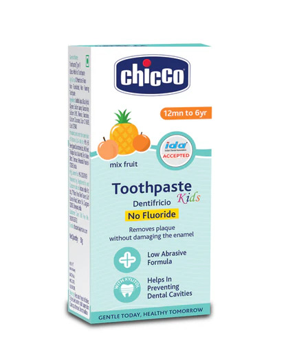 Chicco Mix Fruit Toothpaste No Fluride 12mn To 6yr, 50g