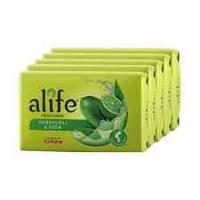 Fortune Alife Fresh Fusion Gondhoraj & Neem Soap 208gm Pack Of 4