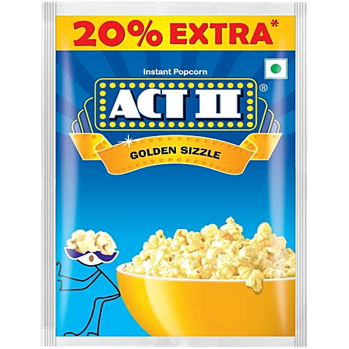 ACT II Instant Popcorn Golden Sizzle 72gm