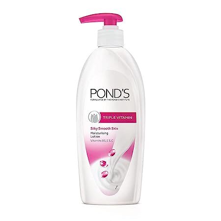 Pond's Triple Vitamin Moisturising Body Lotion with Vitamins B3, E & C, 600 ml