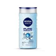 Nivea Body Wash, Pure Impact with Purifying Micro Particles, Shower Gel For Body, Face & Hair, 250 ml