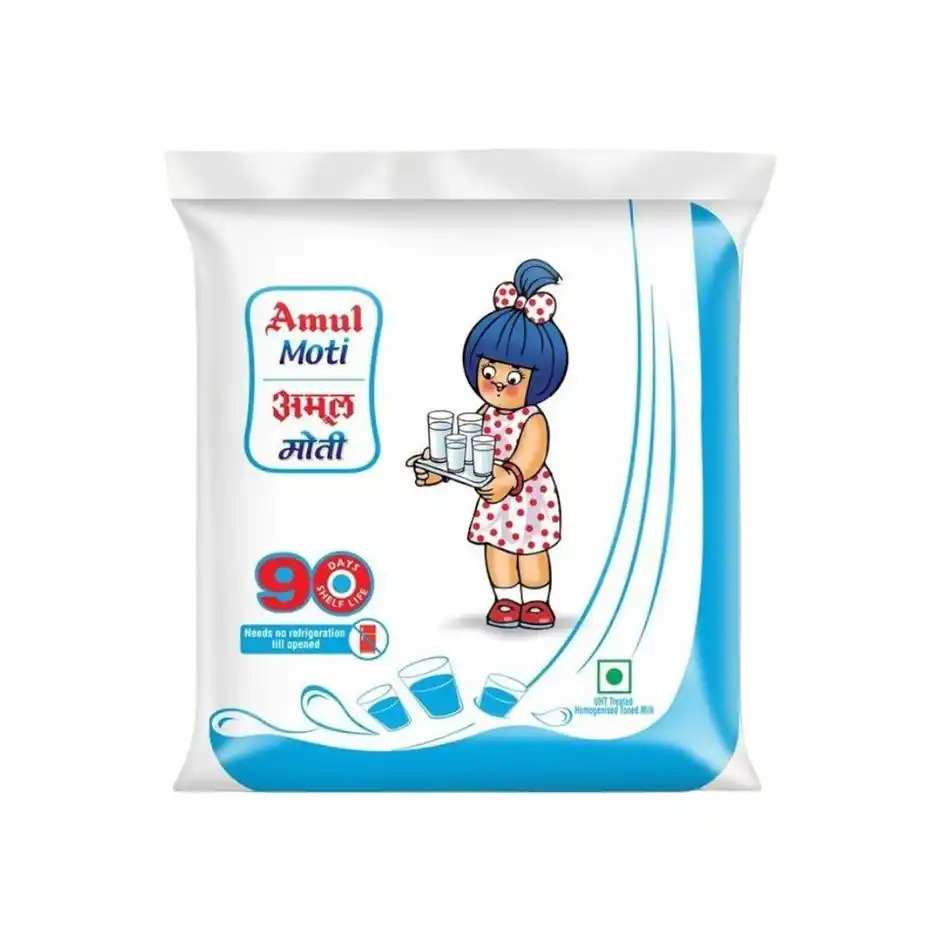 Amul Moti Toned Milk 90 Days Shelf life 450ml