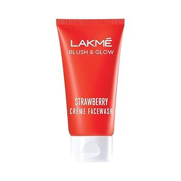 Lakme Blush & glow Strawberry Cream Face Wash, 50g