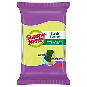 Scotch-Brite Scrub Sponge, Small, 8 cm x 6 cm, 3 N