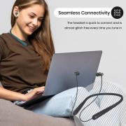 Portronics Harmonics X1 in Ear Wireless Bluetooth 5.0 Sports Headset with Superior Audio,15 Hrs Playtime, in Built Mic, Magnetic Earbuds, Type C Charging (Black)