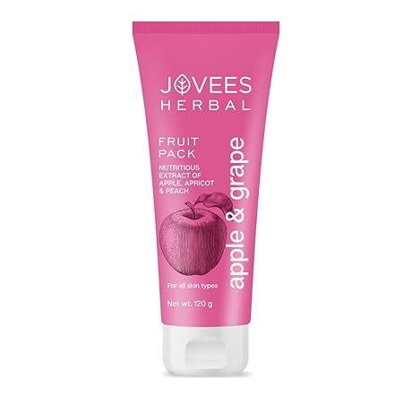 Jovees herbal fruit pack apple and grape, 120g