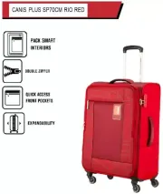American Tourister NEW TRENDY CANIS PLUS SP70CM RIO RED ANTI_THEFT ZIPPER - Red