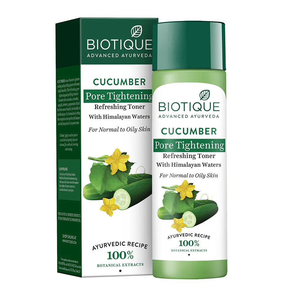 Biotique Cucumber Pore Tightening Refreshing Toner, 120ml