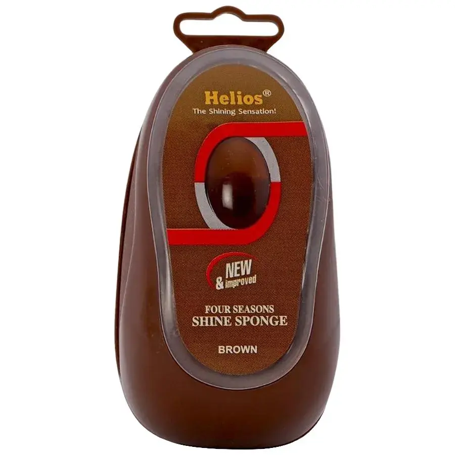 Helios Shine Shoe Sponge (Brown)
