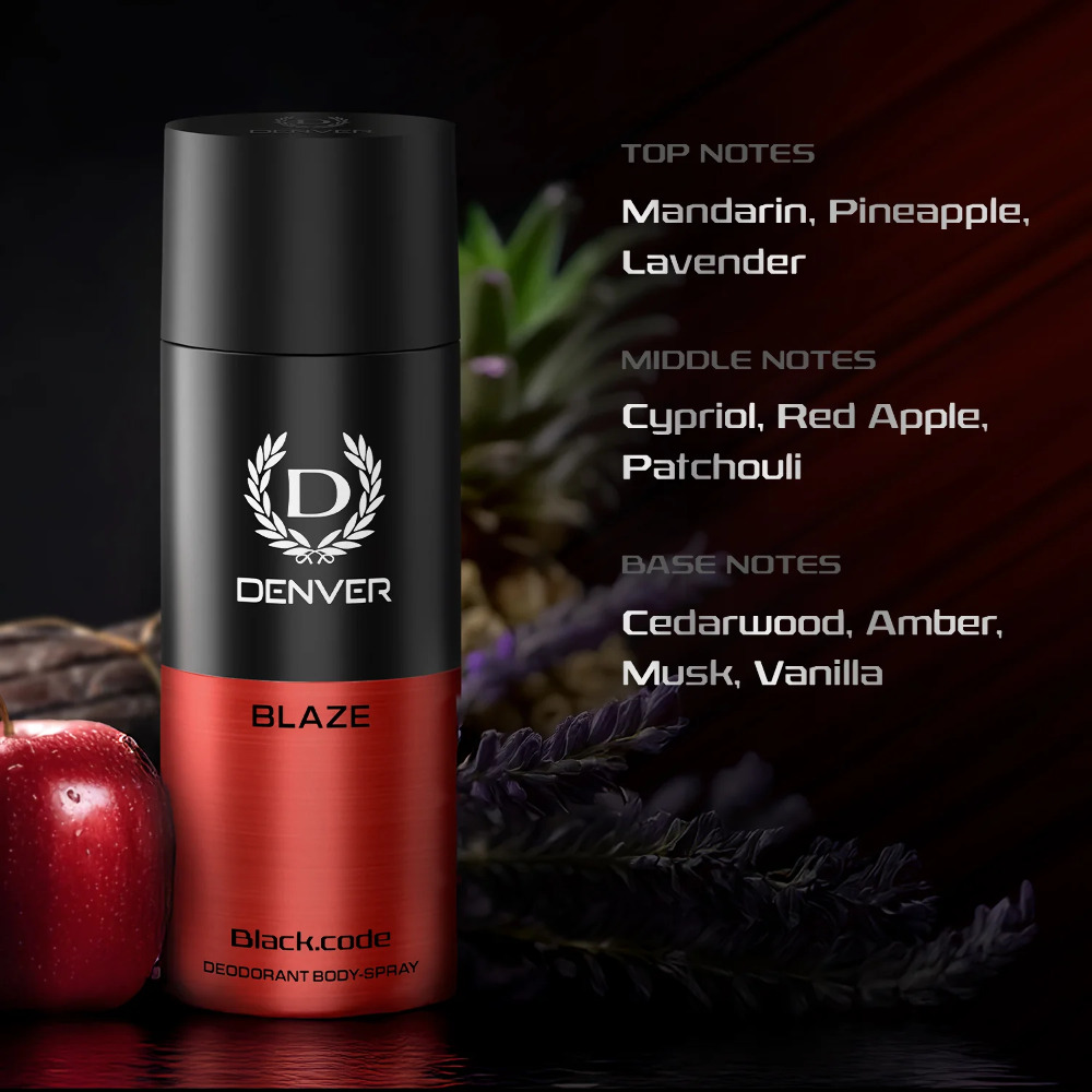 Denver Blaze Black.Code Deodorant Body Spray 150ml