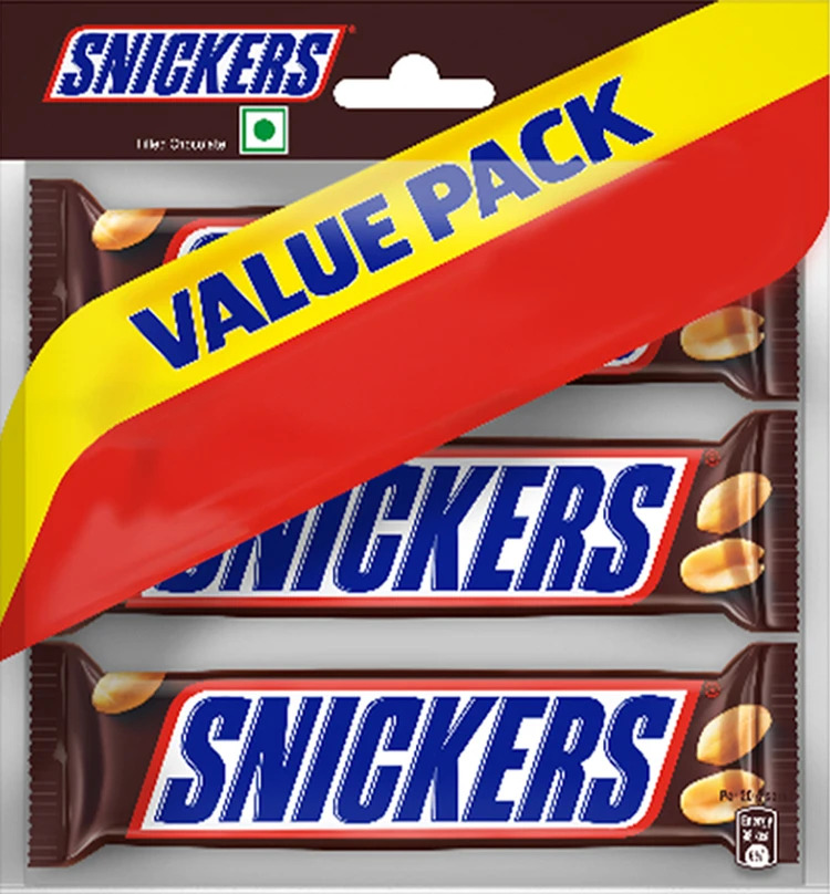 Snickers Filled Chocolate Value Pack, 120G 3 Pack