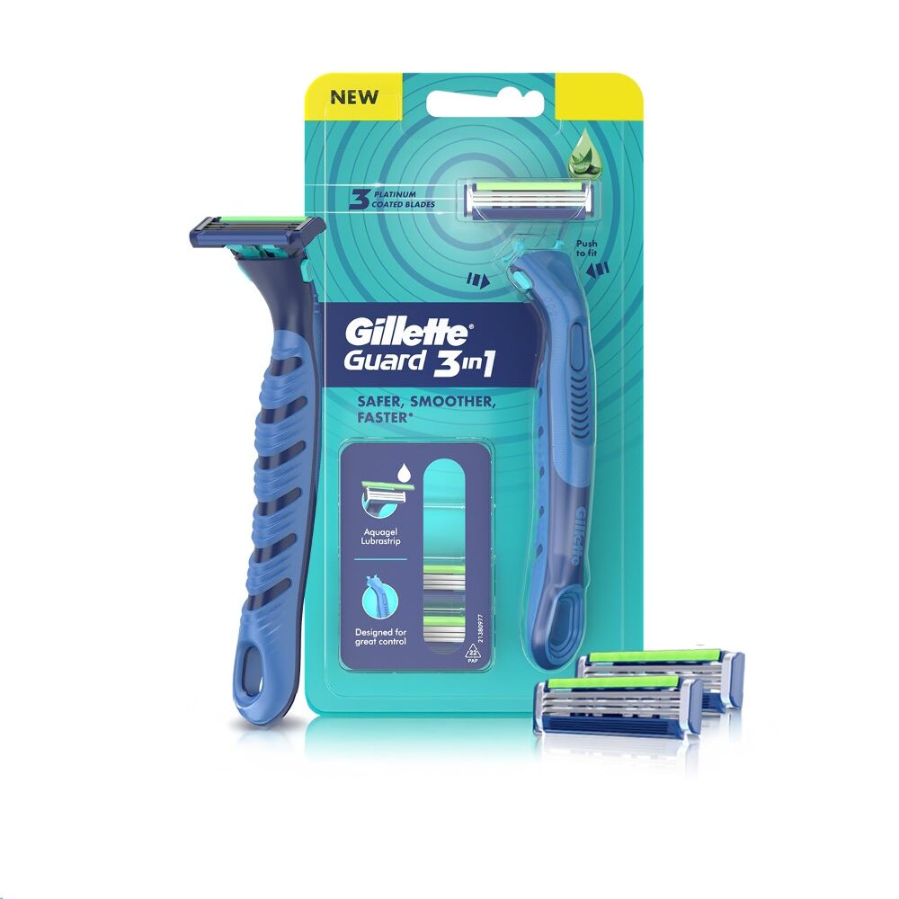 Gillette Guard 3 In 1 Safer Smoother Faster 1N