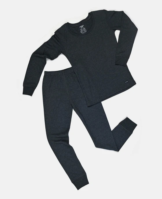 Jockey Juniors Unisex Thermals Long John KT 05 Charcoal Mel