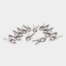 River Plast Steel Man Small Stainless Steel Cloth Clip (12Pcs)