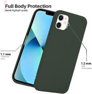 Iphone 12 Silicon Back Cover Green