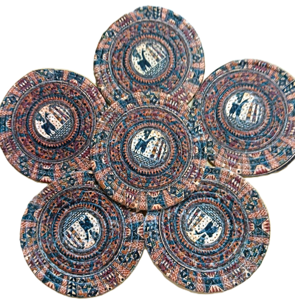 Glamour Textile Mat Round Small 1Pcs , 15