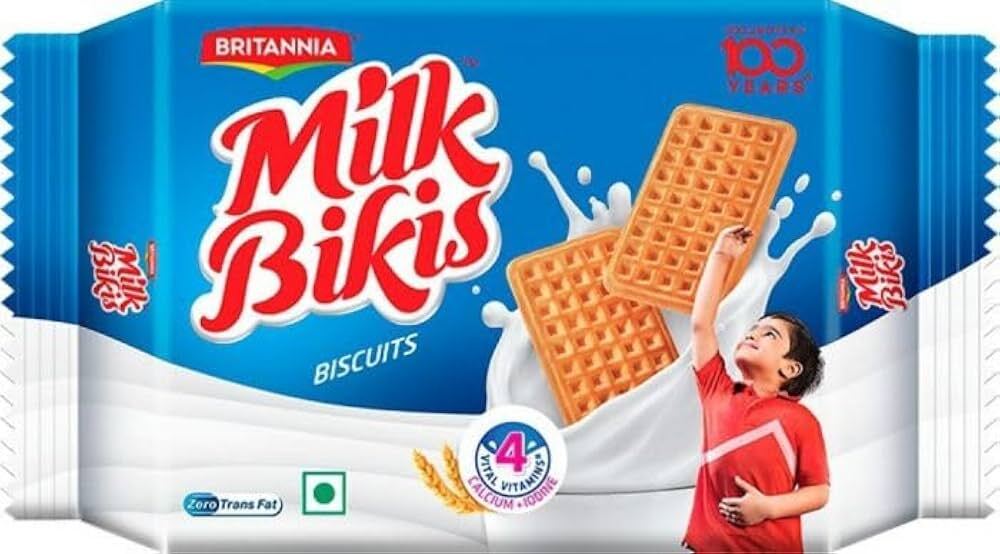 Britannia Milk Bikis Biscuits, 188G