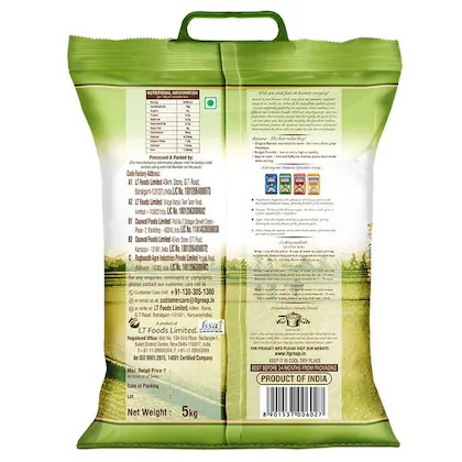 Bulk Deal - Daawat Rozana Gold Basmati Rice 5 kg ( Pack of 3 )