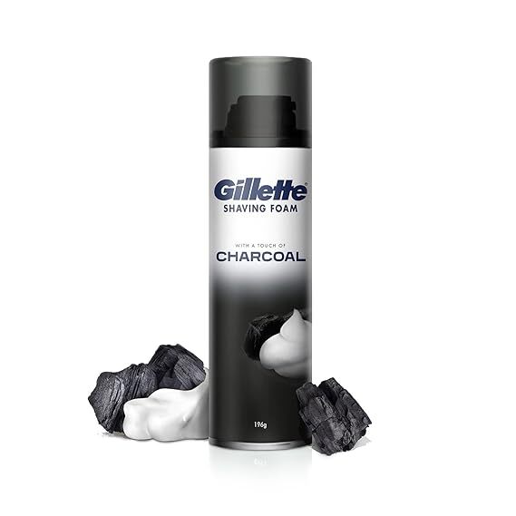 Gillette Shaving Foam Charcoal 196 g