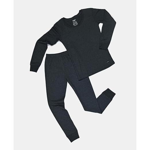 Jockey Juniors Long Sleeve Vest KT-06 Charcoal Mel