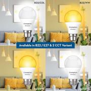 Crompton Dyna Ray 9W Round B22 LED Cool Day Led Light