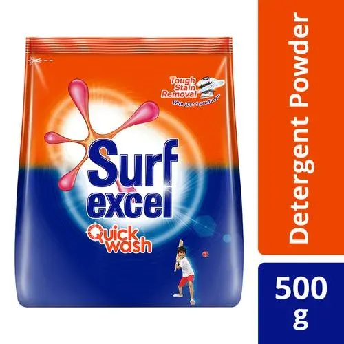 Surf Excel Quick Wash Detergent Powder, 500 gm