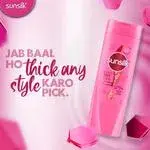 Sunsilk Lusciously Thick & Long Shampoo - With Keratin, Yoghurt Protein & Macadamia Oil, For 2X Thicker & Fuller Hair, 80 ml