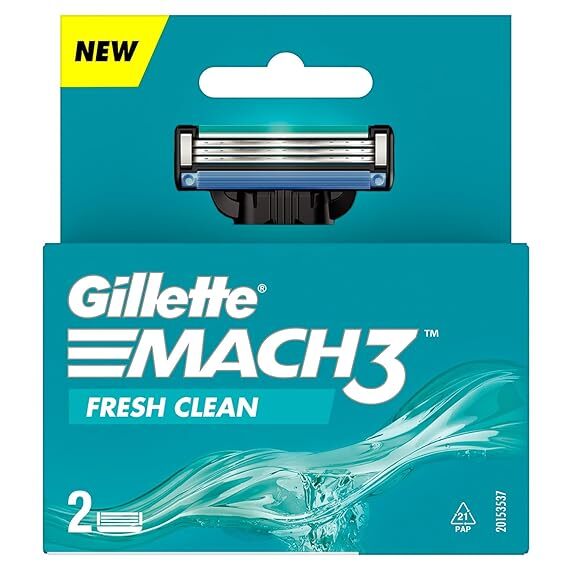 Gillette Mach 3 Manual Shaving Razor Blades - 2s Pack (Cartridge)