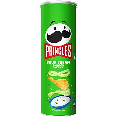 Pringles sour cream and onion flavour 107 g