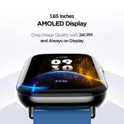 boAt Matrix Smart Watch with 1.65” AMOLED Display, Always On Mode, Slim Premium Design, Heart Rate & SpO2 Monitoring, Health Ecosystem & Multiple Sports Modes, 3ATM & 7 Days Battery Life(Ocean Blue)