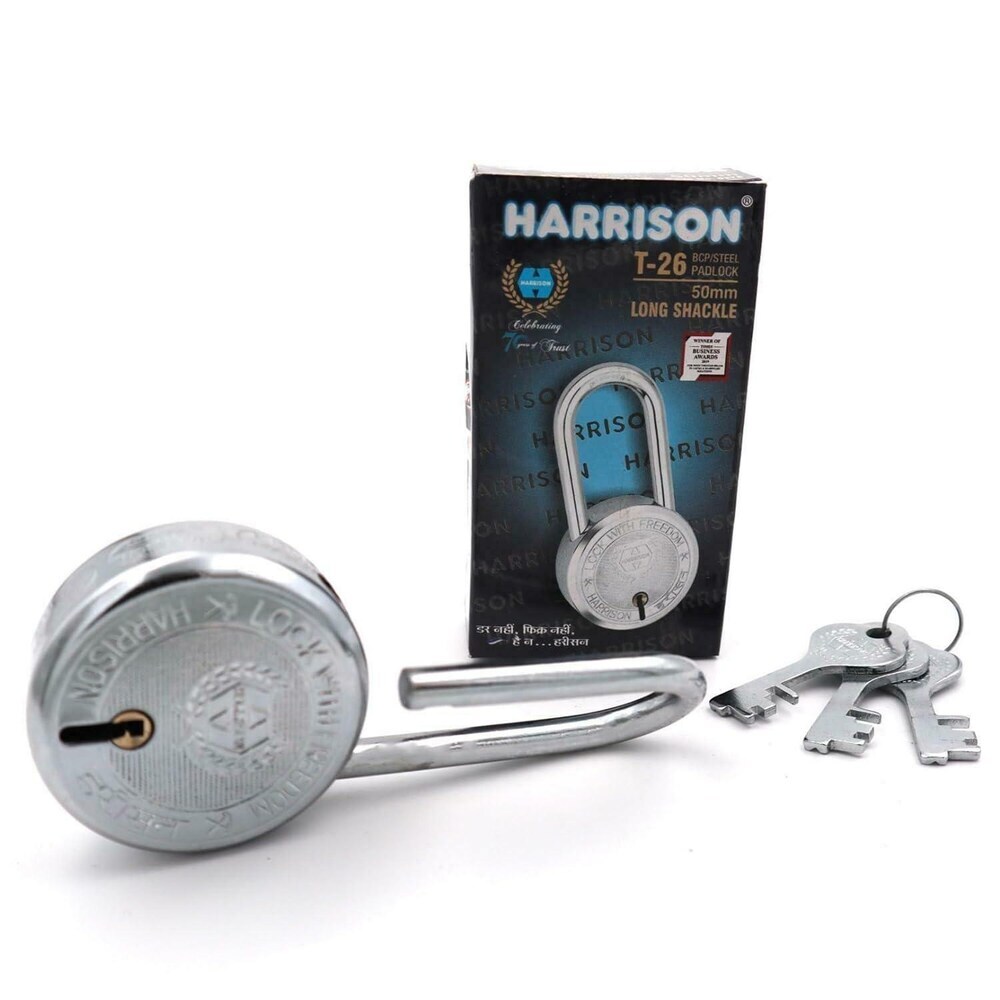 Harrison T-26 BCP/Steel Padlock 65mm 4Keys Availble