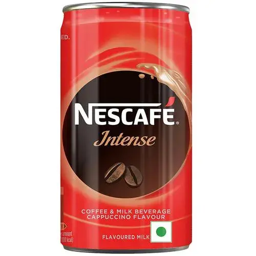 Nescafe Intense Cold Coffee-Flavoured Milk, 180 ml Can