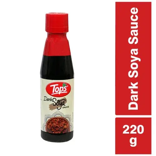 Tops Dark Soya Sauce, 220 gm