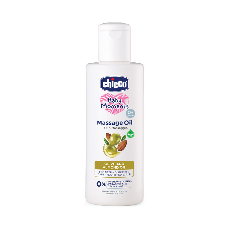Chicco massage oil olive and almond oil, 200ml