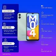 Samsung Galaxy M04 Light Green, 4GB RAM, 64GB Storage | Upto 8GB RAM with RAM Plus | MediaTek Helio P35 Octa-core Processor | 5000 mAh Battery | 13MP Dual Camera