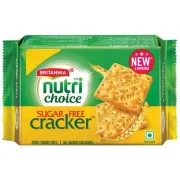 Britannia Nutri Choice Sugar Free Cream Cracker Biscuits - Thin, Light, Crispy, 67 g