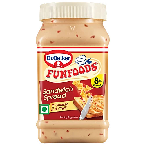 Dr. Oetker Fun Foods Veg Mayo Cheese & Chilli Spread, 250G