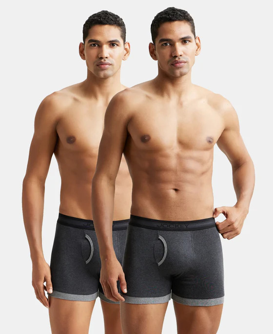 Jockey Elance Boxer 1017-02 Brief XL-Size DPNVY/CHAML (Pack of 2)