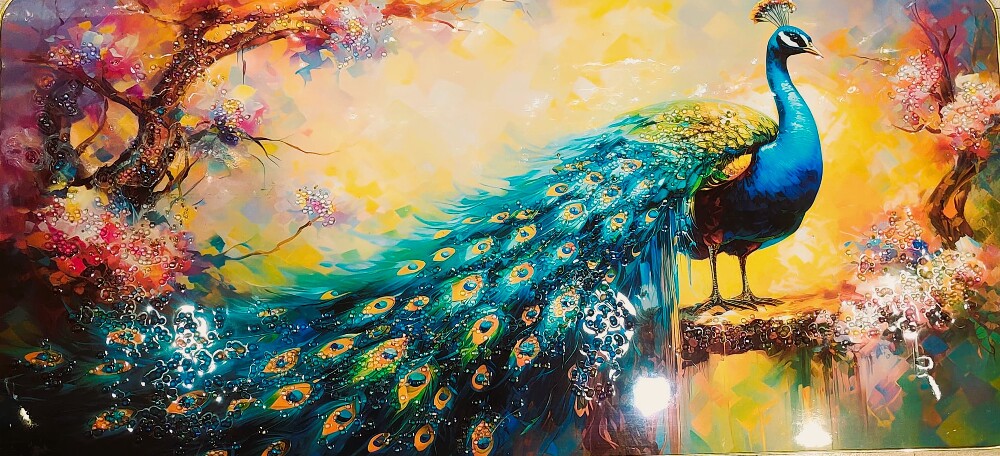 Beautiful Peacock Wall Hanging Art
