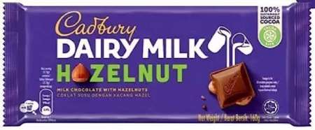 Cadbury Dairy Milk Hazelnut Chocolate, 160 gm