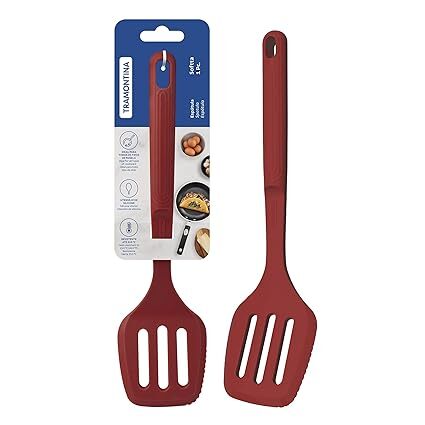 Tramontina Saftta Silicone Slotted Turner (Red), 25850170