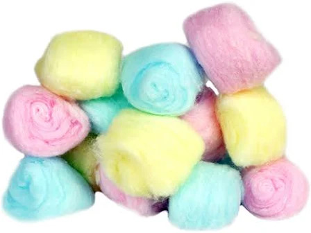 Vega 50 colorful cotton balls